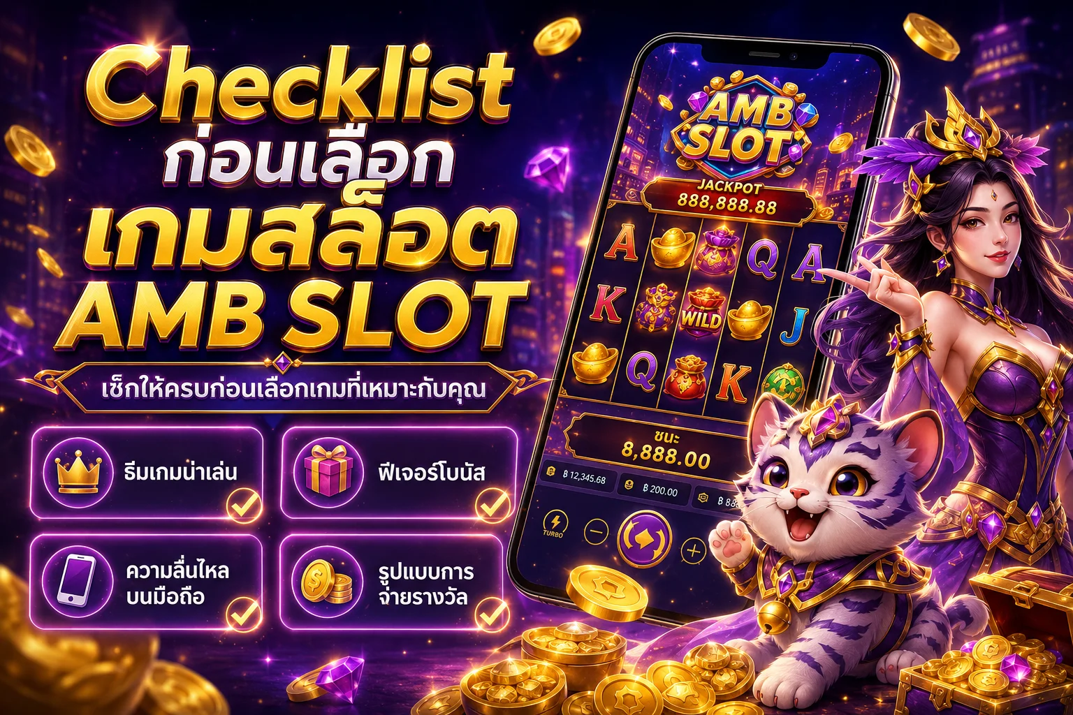 Checklist ก่อนเลือกเกมสล็อต AMB SLOT