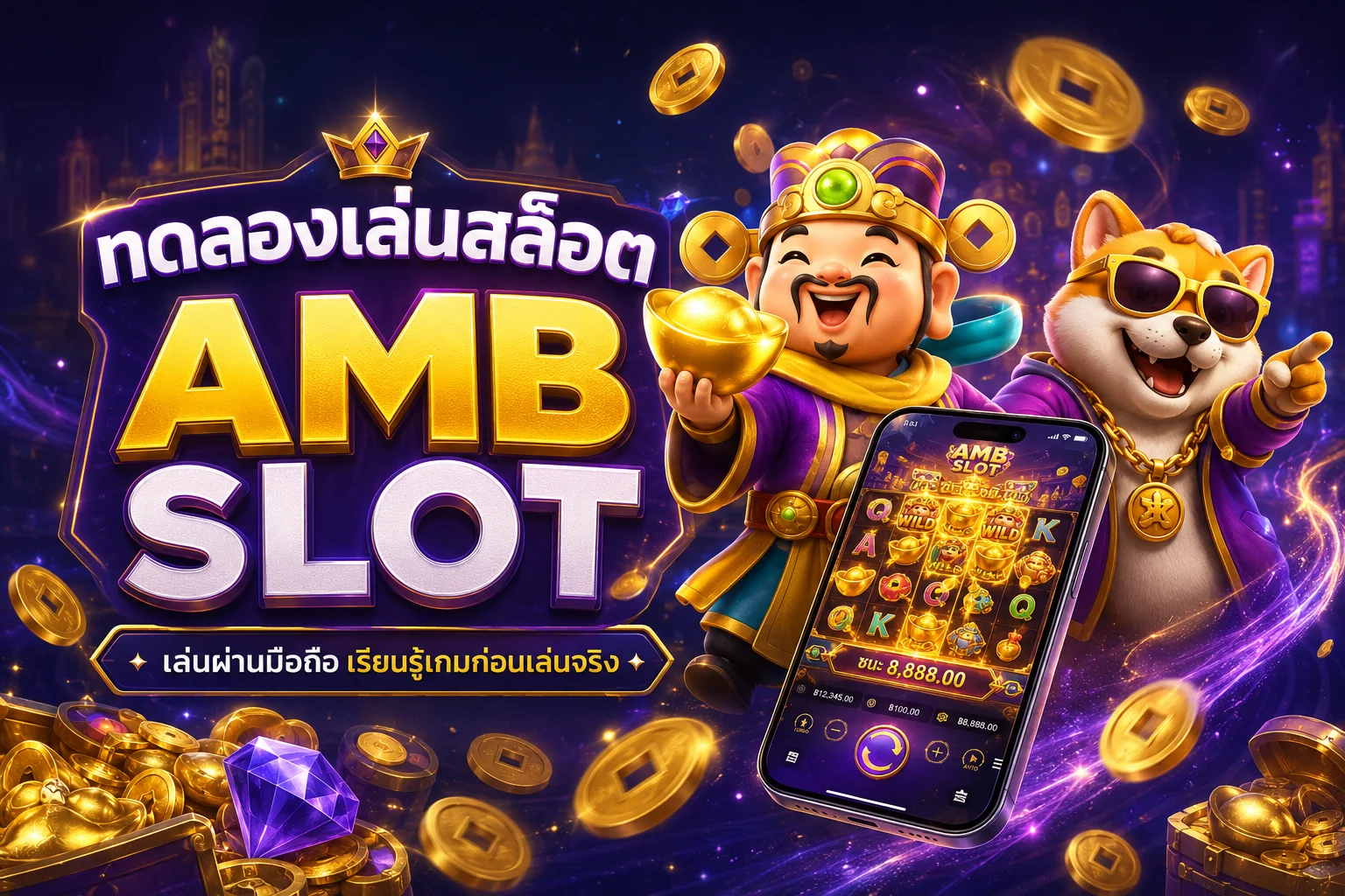 เช็กระบบทดลองเล่นสล็อต AMB SLOT ใน 5 นาทีแรก
