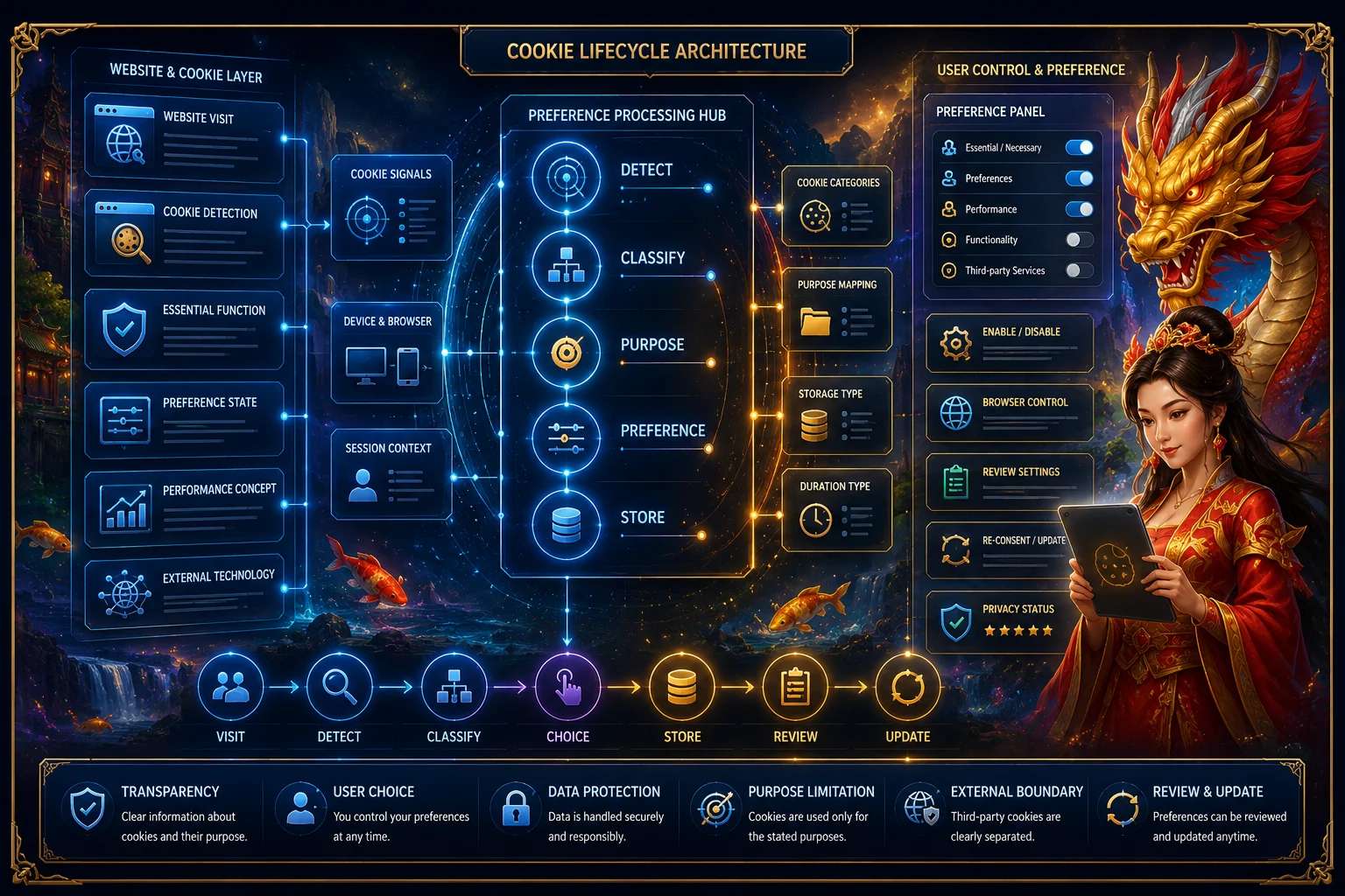 Cookie Consent and Preference Lifecycle Framework ของ KU SLOT