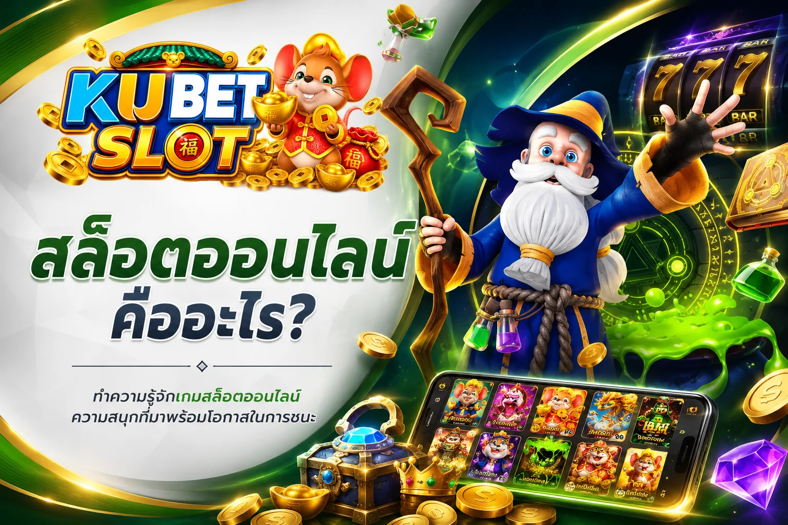 ภาพอธิบายภาพรวมการทำงานของสล็อตออนไลน์ ตั้งแต่หน้าจอเกม กติกา การประมวลผล และผลลัพธ์
