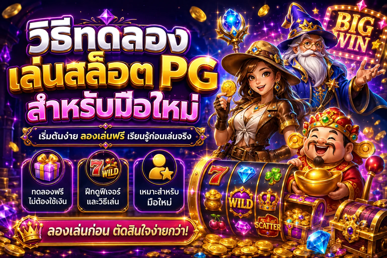 วิธีทดลองเล่นสล็อต PG สำหรับมือใหม่
