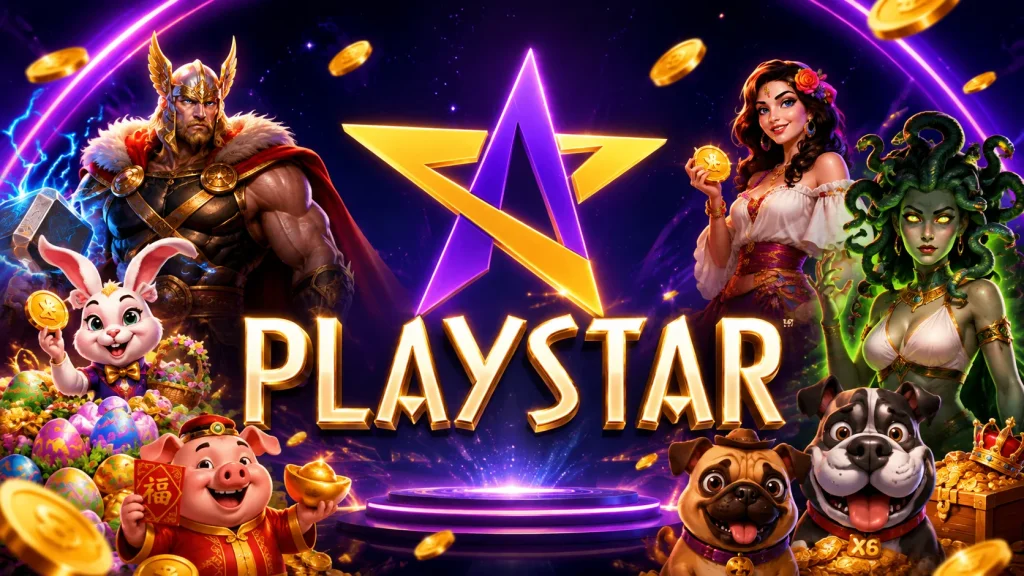 PlayStar รวมเกมสล็อตยอดนิยม พร้อมตัวละครและธีมเกมหลากหลาย