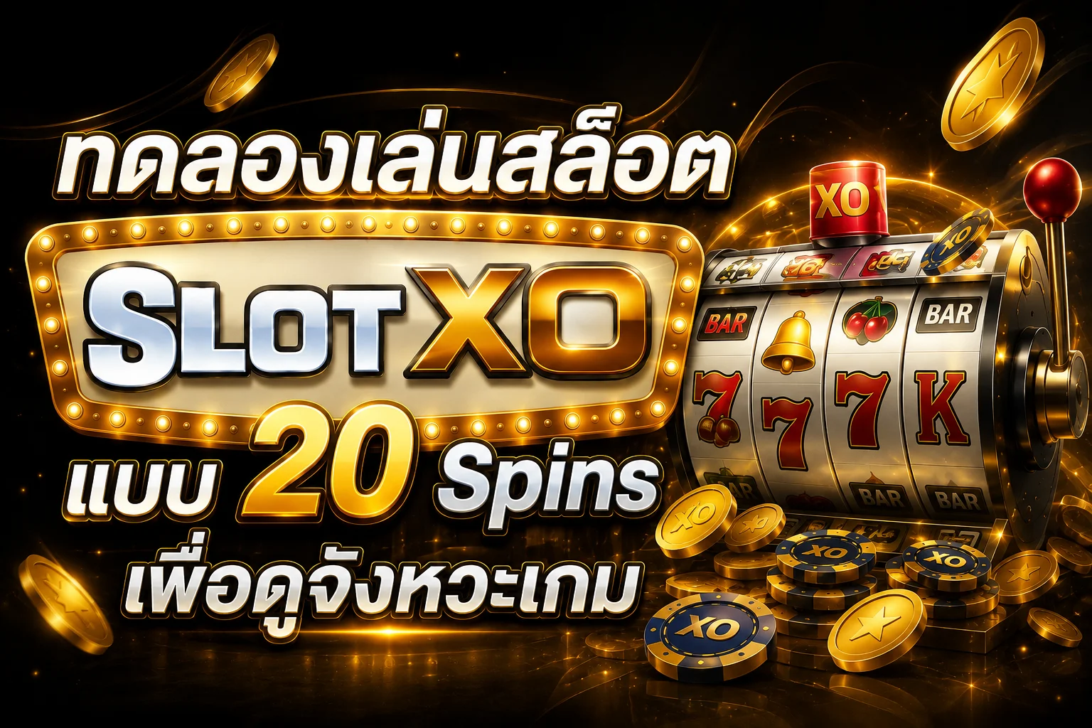 ทดลองเล่นสล็อต SLOT XO แบบ 20 Spins เพื่อดูจังหวะเกม