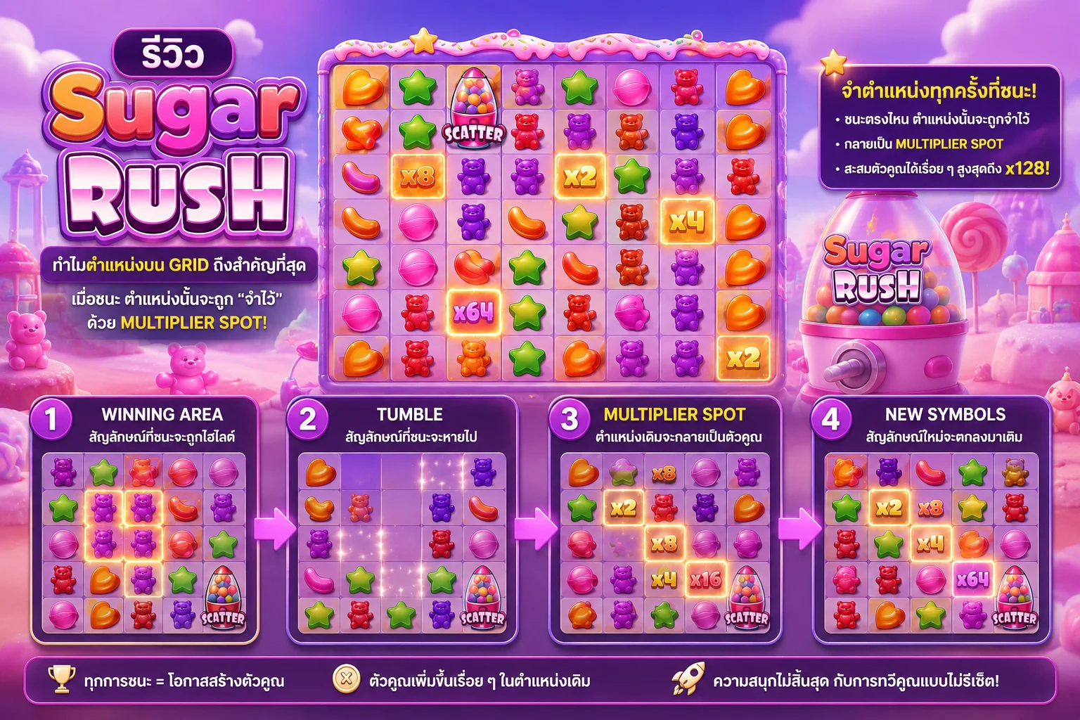Grid Memory Map ของ Sugar Rush